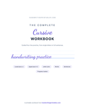 The Complete Cursive Workbook (Printable PDF)